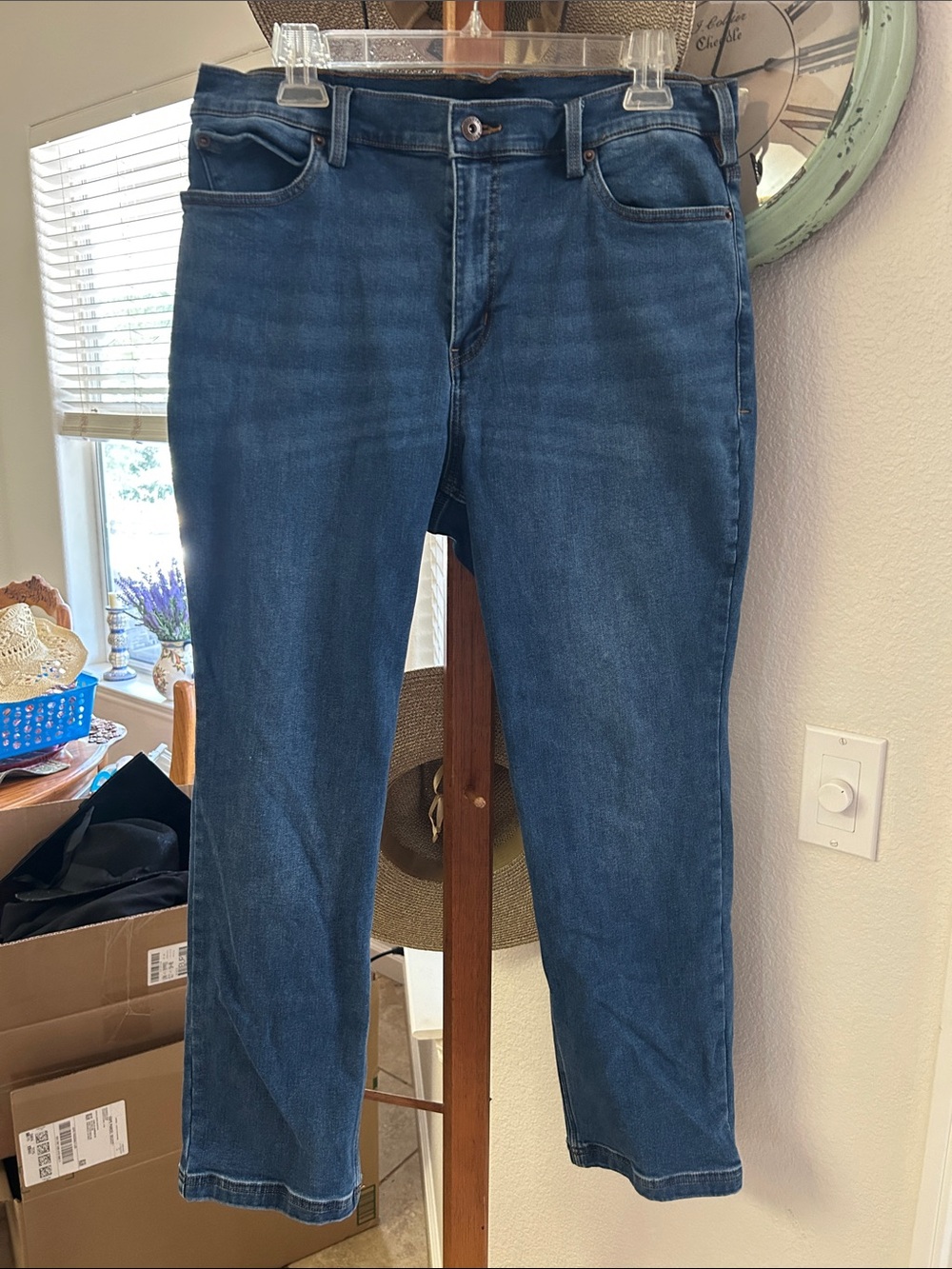 Duluth Trading Co Dark Blue Straight Jeans